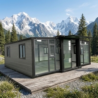 Maison conteneur en acier à panneaux sandwich extensibles de 40 pieds de haute qualité, hôtel préfabriqué à assemblage rapide, adapté aux mineurs