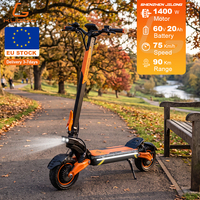 Scooter Eléctrico Todoterreno KUGOO LX10 Pro en Stock en Almacén Europeo, Autonomía de 100 KM, Motor Dual de 1400W*2, 60V 20Ah, Scooter Eléctrico para Adultos