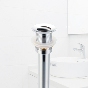 Badkamer Messing Pop-Up Afvoerstoppers Met Overloopspoelbakken Worden Gebruikt In Sanitair En Kranen Als Onderdeel Van De Sanitaire Installaties - Product Image 4