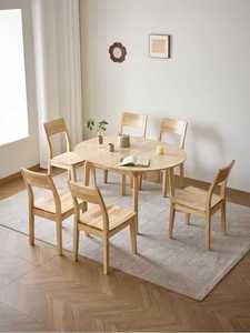 Mesa de comedor redonda extensible de madera, mesa de cocina plegable, muebles modernos para comedor, juego de mesa de comedor para 6 personas - Product Image 5