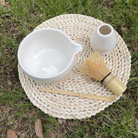 Kit Matcha Personnalisé avec Fouet, Bol en Bambou et Accessoires Rose