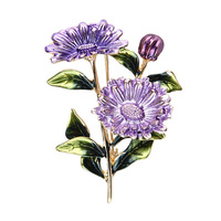 Bros Pin Bunga Krisan Bunga Matahari Motif Kartun Gaya Korea Sederhana Berlapis Enamel Tetesan Minyak Aksesoris Pakaian Wanita