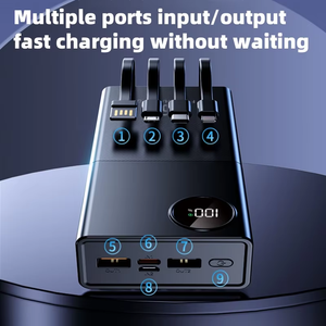 Batteria Li-Polymer Esterna di Alta Qualità 10k/20k mAh, Ricarica Rapida 20W, Micro USB, Doppia USB Type-C, Portatile per Uso Esterno USA - Product Image 3