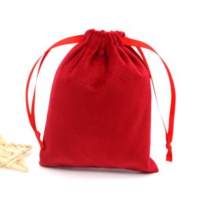 Sac à cordon pliable en velours luxueux, doux et confortable, de haute qualité, personnalisé, disponible en plusieurs couleurs, pour le rangement de bijoux de luxe - Product Image 6