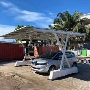 Système de carport solaire chaud pour l'Allemagne et l'Italie / Système solaire hybride 20KW 5KW Kit de système solaire pour parking solaire / Système solaire hors réseau 10 kw - Product Image 4