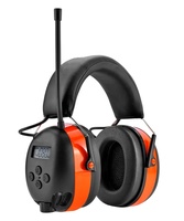 Casque Bluetooth sans fil avec microphone intégré, suppression du bruit, pliable, avec écouteurs filaires, radio DAB, protection auditive CE