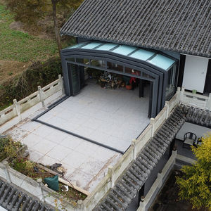 Usine directement vente <span class=keywords><strong>automatique</strong></span> arrière-cour écran lucarne jardin extérieur extensible rétractable verre mobile véranda - Product Image 2