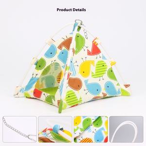 Katı desen papağan hamak kış kuş yuva için sıcak pamuk yuva bal çanta planör üçgen yuva rahat kış özellikleri - Product Image 3