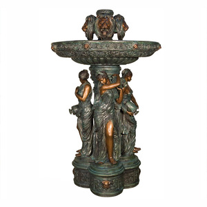 <span class=keywords><strong>Statue</strong></span> de fontaine d'eau en bronze pour <span class=keywords><strong>femme</strong></span>, grande sculpture d'animal en forme de tête de lion, décoration de jardin d'extérieur - Product Image 6