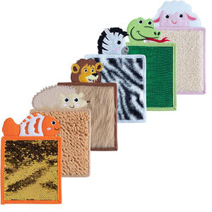 C030 Alfombra Sensorial para Niños Autistas, Panel de Pared con Diseño de Animales, Juguetes para Habitaciones, Equipo para Trastornos del Espectro Autista, Alfombra de Juego Táctil - Product Image 1