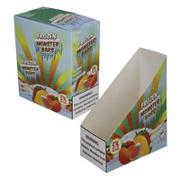 Boîte en papier de qualité alimentaire personnalisée en usine pour emballage de bâtonnets glacés, boîte en papier pliable recyclable pour crème glacée