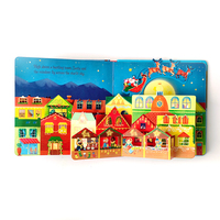Yeni noel 3d pop up yatmadan hikaye kitabı çocuk noel hediyesi erkek kız oyunları kitap su yalıtım tasarımı