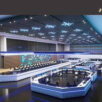 JCCX-3 Chine usine Design élégant Ville Trafic Numérique Satellite Central Intelligent Console de contrôle Équipement de salle de commande
