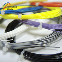 Cordage de badminton en nylon S1500 0,78 mm 10 m OEM durable pour l'entraînement Blanc Jaune Bleu Noir pour Clubs et Académies