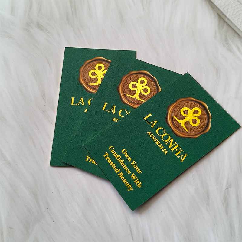 Business Card With Gold Foil Stamping
