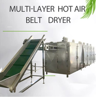 Séchoir à bande multi-couches en maille KR pour fumier animal, machine de séchage à air chaud pour aliments