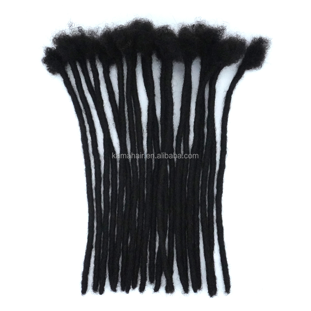 KAMA Wholesaft Human Hair Soft Dreadlock Extensions Deadlock Maintenance Dread Loc Extension for Black Hair Detail Section 3