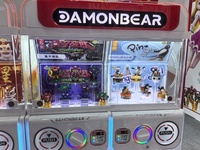 WANGERBAO Distributeur automatique de capsules Gacha Gachapon, machine de jeu d'arcade professionnelle personnalisable à 4 compartiments, à monnayeur