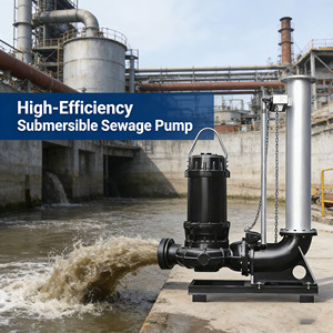 Pompe centrifuge submersible pour eaux usées, destinée au traitement des eaux sales dans l'industrie des machines de broyage et de découpe - Product Image 4