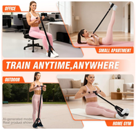 Bandas de Resistencia con Asas, Bandas de Ejercicio Mejoradas para Mujeres, Entrenamiento de Cuerpo Completo, Fisioterapia para Entrenamiento en Casa