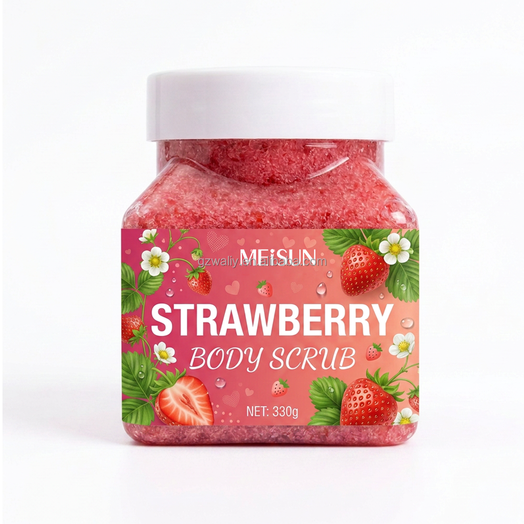 Gommage corporel à la fraise