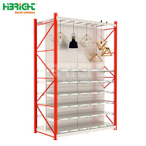 Rayonnages de magasin de détail en métal de taille personnalisée, rayonnages de gondole, rayonnages de stockage d'entrepôt - Product Image 3