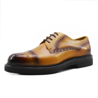 Chaussures en cuir véritable Goodyear Welted de luxe Zapatos Para Hombre Chaussures en cuir faites à la main pour hommes Chaussures décontractées de marque célèbre pour hommes
