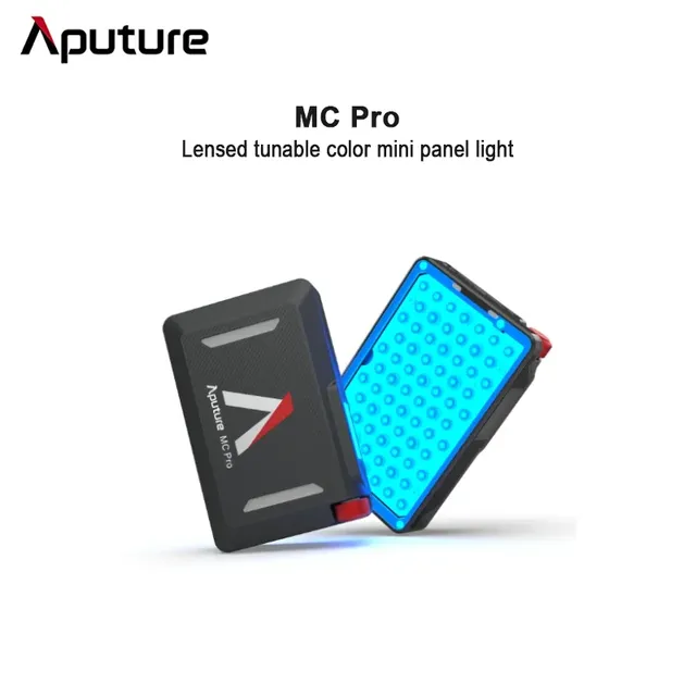 Aputure MC Pro 5W RGBWW LED Video Light 2000K-10000K Full Color Mini Camera Light IP65 CRMX USB-C Rechargeable Magnetic Mount