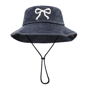 Chapeau de <span class=keywords><strong>pêcheur</strong></span> à large bord Sweet Bow pour femme - Casquette de soleil rose délavée et vieillie pour la randonnée et les activités de plein air, protection UV - Product Image 4