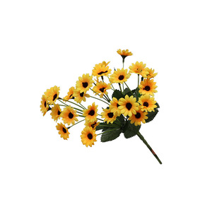 Bouquet de tournesols artificiels en soie, faits main, longue durée, style pastoral, pour la Saint-Valentin, décoration de table à la maison - Product Image 2