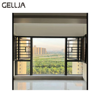 Ventanas y Puertas de Aluminio con Diseño Europeo Estilo Francés, Marco de Acero Inoxidable, Vidrio Templado, Abatibles, Insonorizadas para Dormitorio