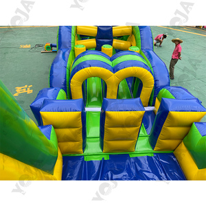 Comercial al aire libre inflable Ninja Warrior carrera de obstáculos Adventure Park Challenge juego para fiestas castillo inflable perfecto - Product Image 3