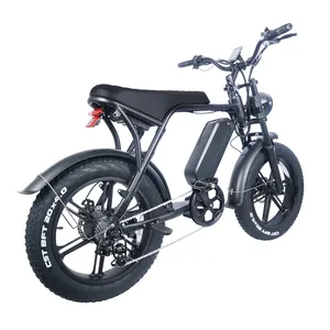 OUXI V8 250W 750W 1000W 50 km/h Fat Tire E-bike Bicicleta eléctrica de ciudad con 48V 30Ah Dos baterías en almacén de la UE