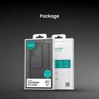 Funda Protectora de Cámara Deslizante Nillkin CamShield para Xiaomi 17 T Pro, Carcasa Resistente a Impactos, Privacidad, Transparente, Negra