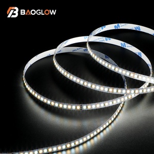 Factory Price 18W 24V 8mm Smd2835 2color 3000k+6000k 192led/m Led Lights <b>Strip</b> for Bedroom Furniture Flexible Led <b>Strip</b> Light - Product Image 1
