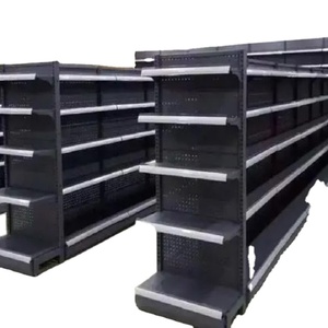 ชั้นวางสินค้าแบบกำหนดเองสำหรับร้านค้า ชั้นวางซุปเปอร์มาร์เก็ต ชั้นวางกอนโดลา ชั้นวางโลหะสำหรับซุปเปอร์มาร์เก็ตสำหรับร้านค้าปลีกแบบสองด้าน - Product Image 1