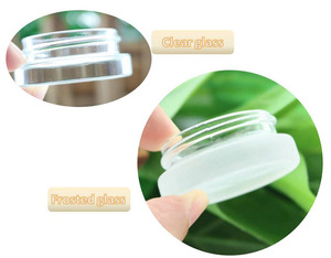Envases de Vidrio Grueso de Perfil Bajo de 7 ml <span class=keywords><strong>con</strong></span> Tapas Negras - Frascos para Concentrados, Bálsamo Labial, Cera, Cosméticos - Product Image 4