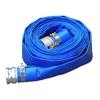 Tuyau d'arrosage plat en PVC de 6 pouces pour l'irrigation agricole, l'arrosage des fermes, la pompe à eau, tuyau flexible