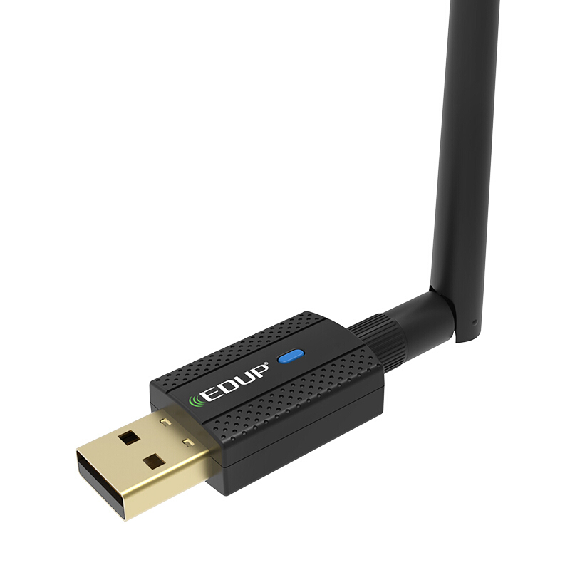 Edup adaptador de banda dupla, bluetooth 4.2 usb wifi dongle 600m bluetooth wifi