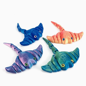 Prix de gros : Jouets décoratifs imprimés en 3D, modèles d'animaux marins (Manta) articulés et mobiles - Product Image 1