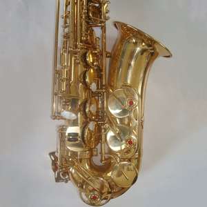Saxofón alto electrónico profesional <span class=keywords><strong>de</strong></span> la melodía <span class=keywords><strong>de</strong></span> la laca dorada Eb hecho en China - Product Image 5