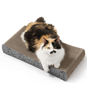 Dekoratif berkelanjutan <span class=keywords><strong>Flat</strong></span> Kitty <span class=keywords><strong>Cat</strong></span> pelindung furnitur tikar kertas kucing gores <span class=keywords><strong>Post</strong></span> dengan klip pintu penggaruk hewan peliharaan untuk kucing - Product Image 2