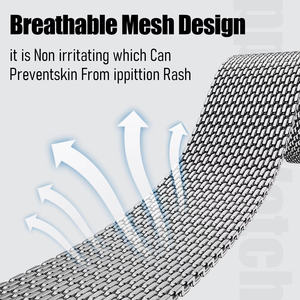 Bracelet en acier inoxydable Milanese Loop avec fermoir magnétique, bracelet de remplacement pour Honor Watch <span class=keywords><strong>GS</strong></span> 5 - Product Image 3