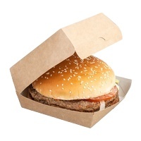 Einweg-Kraftpapier <span class=keywords><strong>Burger</strong></span>-<span class=keywords><strong>Box</strong></span>/Papier-Mahlzeitbehälter/Bento-<span class=keywords><strong>Box</strong></span> Hamburger-Verpackung - Product Image 2