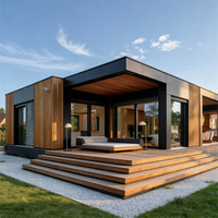 Maison préfabriquée moderne, villa au bord du lac