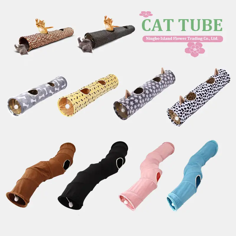 Nova chegada venda direta gato túneis para brinquedos pet camas pet house