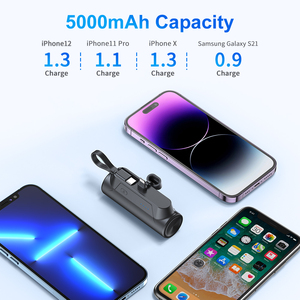 Cargador Portátil <span class=keywords><strong>de</strong></span> Muestra Gratuita, Batería Externa <span class=keywords><strong>de</strong></span> 5000 mAh con Cable Integrado, Ultracompacta, para <span class=keywords><strong>iPhone</strong></span> - Product Image 3