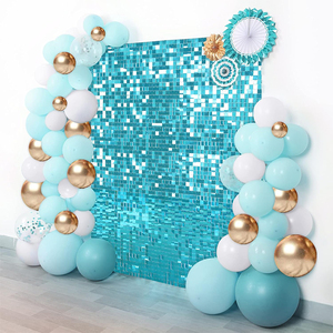 Panneau mural irisé arc-en-ciel scintillant Merri Wish Factory – Grande vente – Panneaux extérieurs à sequins pour toile de fond de mariage et de Noël - Product Image 5