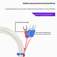 Sonde de température à résistance thermique PT100, type aviation, avec connecteur enfichable, capteur de température, thermocouple de type K