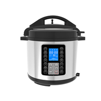 Cuisinière électrique à pression multifonctionnelle ST604-M09 à commande micro-ordinateur, 14 programmes, antiadhésive, en acier inoxydable, classe énergétique A